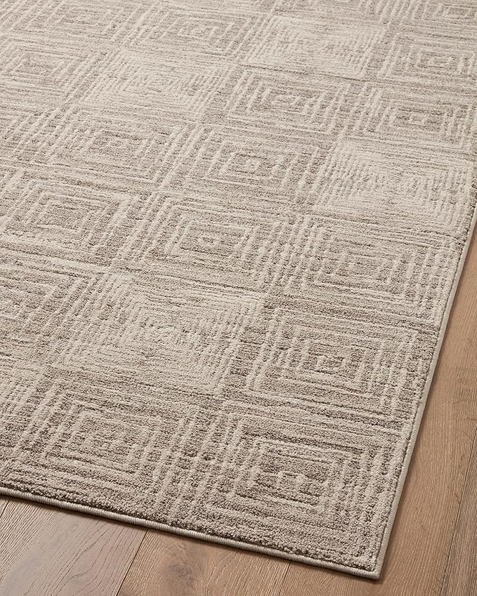 Loloi Darby Collection DAR-05 Beige/Grey 2'-7" x 4' Accent Rug