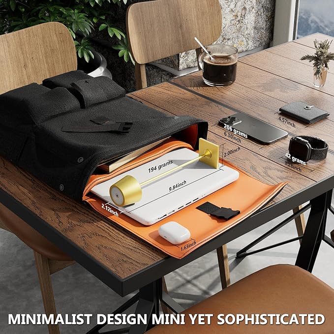 Timjorman Compact Cordless Table Lamp, Rechargeable LED Night Light, Dual Light Source (RGB Top & Warm Bottom), Touch Control & Timer, Metal Lamp for Bedroom & Kids Room (Golden 1-Pack)