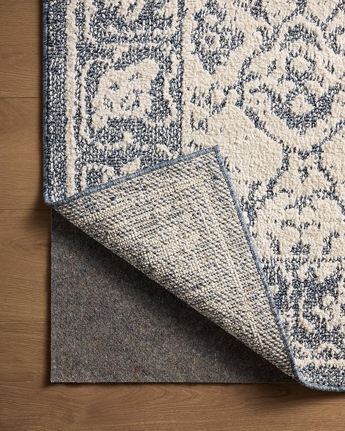 Loloi Magnolia Home by Joanna Gaines Gigi Collection GIG-02 Ivory/Blue 9'-2" x 13' Area Rug