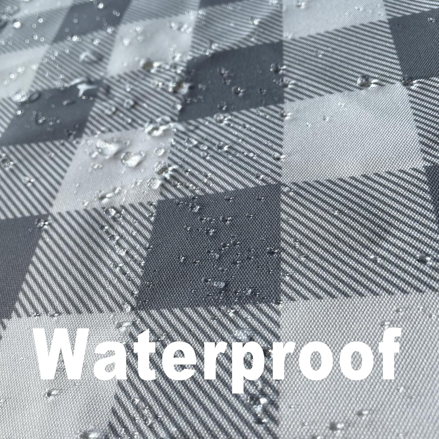 Waterproof Checkered Tablecloth Fabric - Rectangle 58x84 Inch Classic Gingham Buffalo Plaid Table Cloth for Indoor/Outdoor Use - Washable Table Cover for Kitchen, BBQs, and Parties